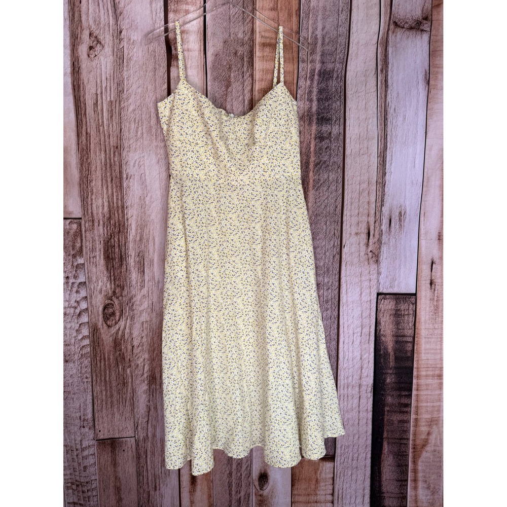 Gaâla Paris Antonia Cotton Dress Lemons Lemon Print Fit & Flare Midi Size 40 NWT